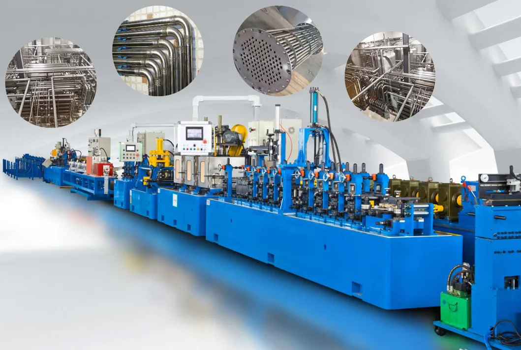 High Efficiency Stainless Steel Corrugated Pipe Welding Tube Mill Machine