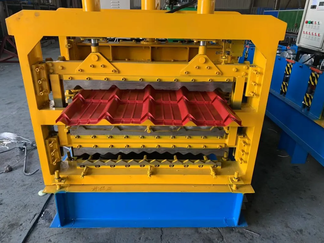 High Speed Roofing Sheet Three Layer Different Profiles Rol Forming Making Machine with Factory Price