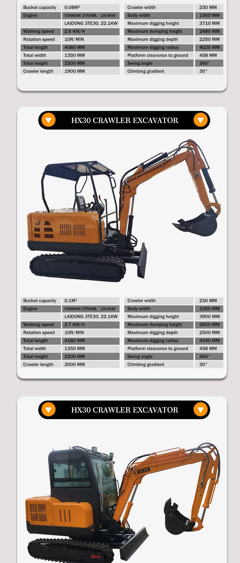 Hot Sales Ht10 (Yanmar engine) Multi-Functional Backhoe Hydraulic Mini Excavator