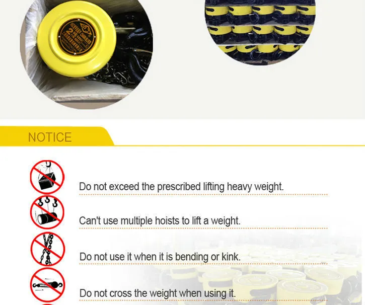 Hugo Hsz Hand Manual Hoist Chain Block