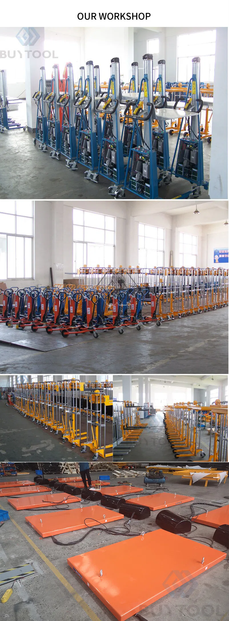 Hy2001 Low Profile Hydraulic Pump Electric Lift Table 2t
