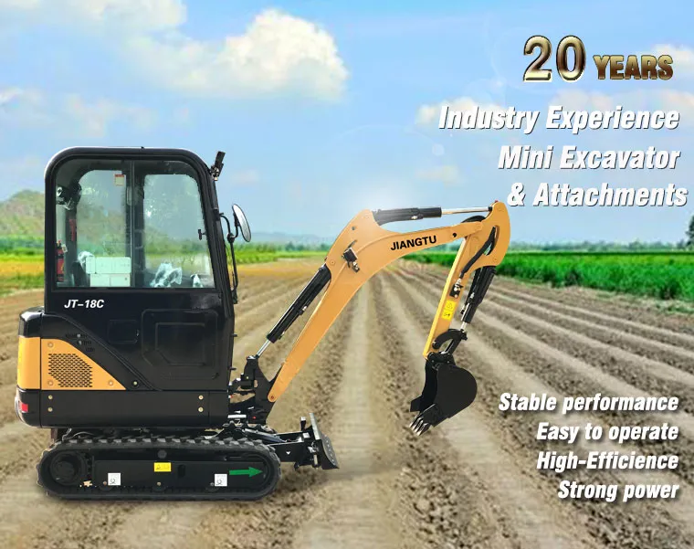 Hydraulic Crawler Cabin 2 Ton Mini Digger for Garden