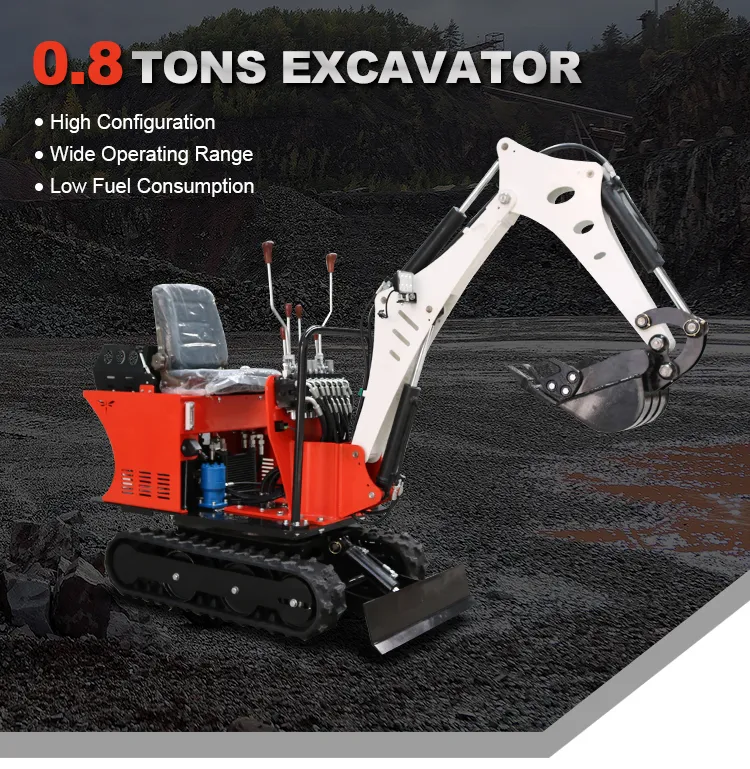 Hydraulic Mini Excavator Machine 800kg Ce Approved Mini Excavator