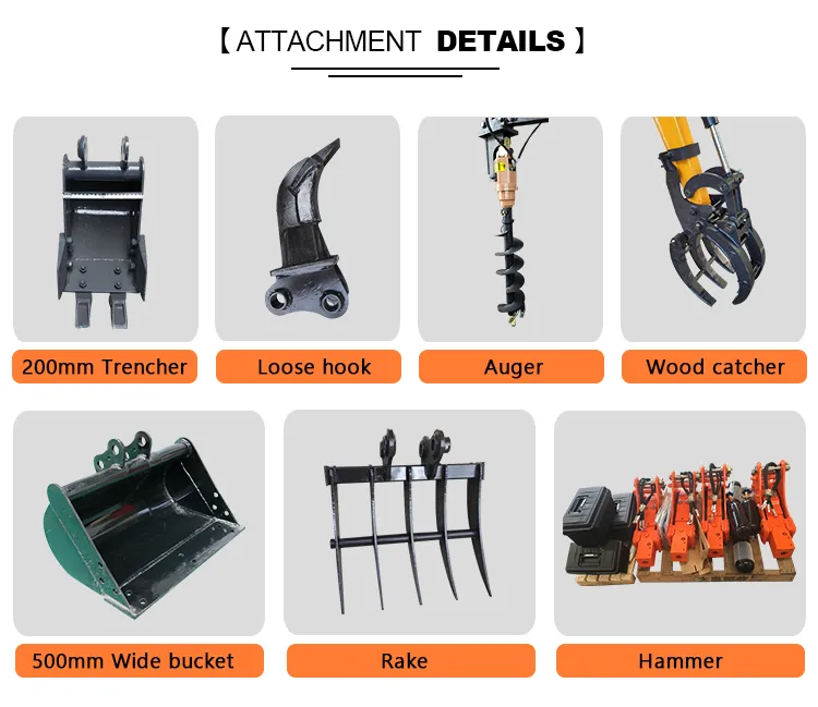 Hydraulic Mini Excavator Machine 800kg Ce Approved Mini Excavator