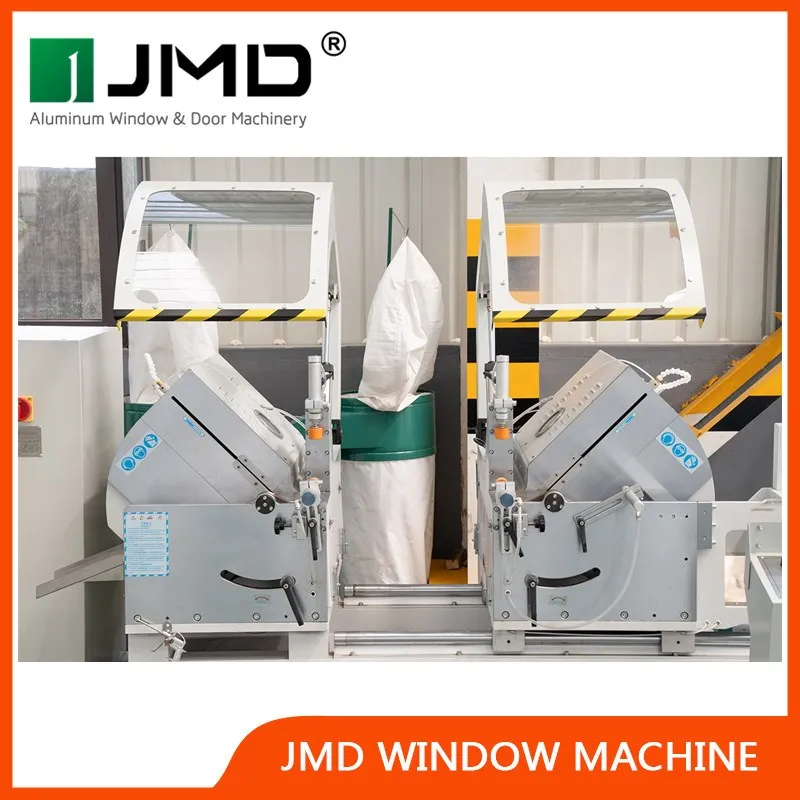 Jmd Aluminum Profile CNC Double Head Cutting Saw/Factory Direct Sales Aluminum Cutting Saw/ Aluminium Drop Saw/How to Make a Simple Window Frame