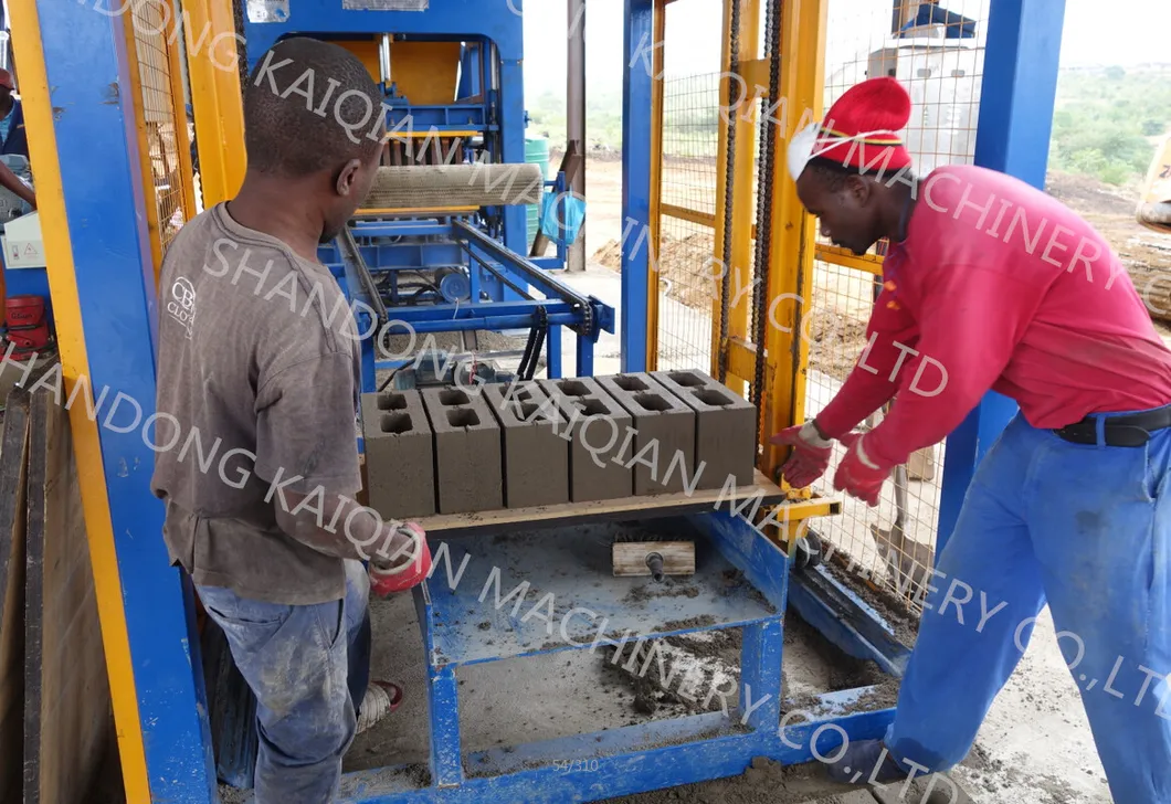 Kaidong Qt6-15 Environmental Hydraulic Automatic Solid Cinder Fly Ash Sand Cement Concrete Paver Interlocking Building Hollow Block Brick Making Machine Manufac