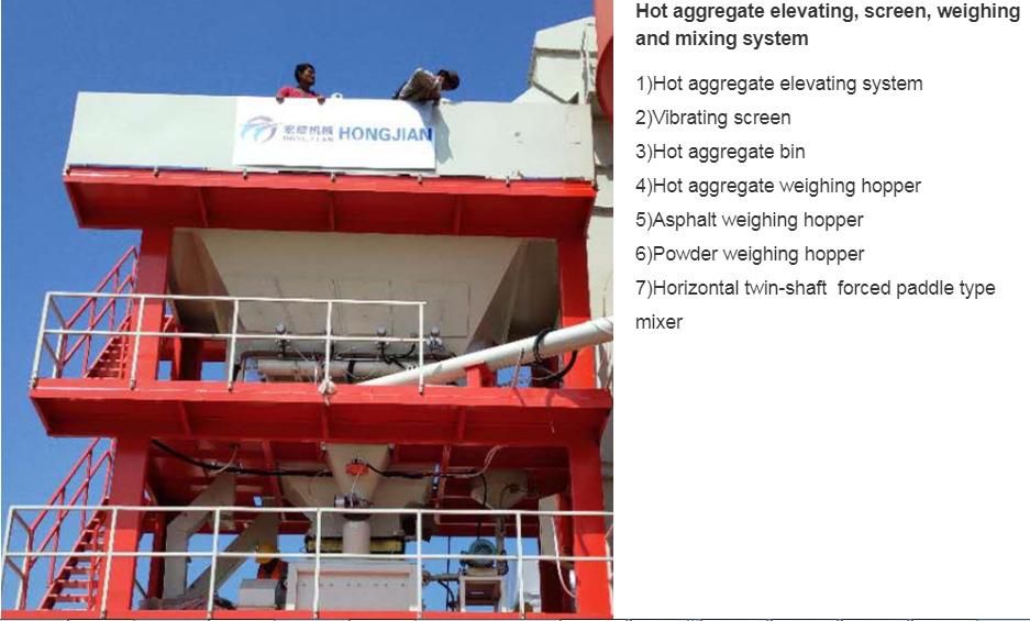 Lb500 Asphalt Mixing Plant AMP Vibrating Screen, Automatic Bitumen Machine