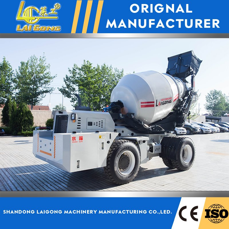 Lgcm CE Approved Automatic Unloading 3.0cbm Diesel Concrete Mixer