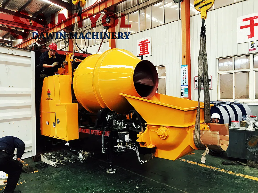 Lovol 1004 56kw Diesel Engine Concrete Mixing Pump Concrete Construction
