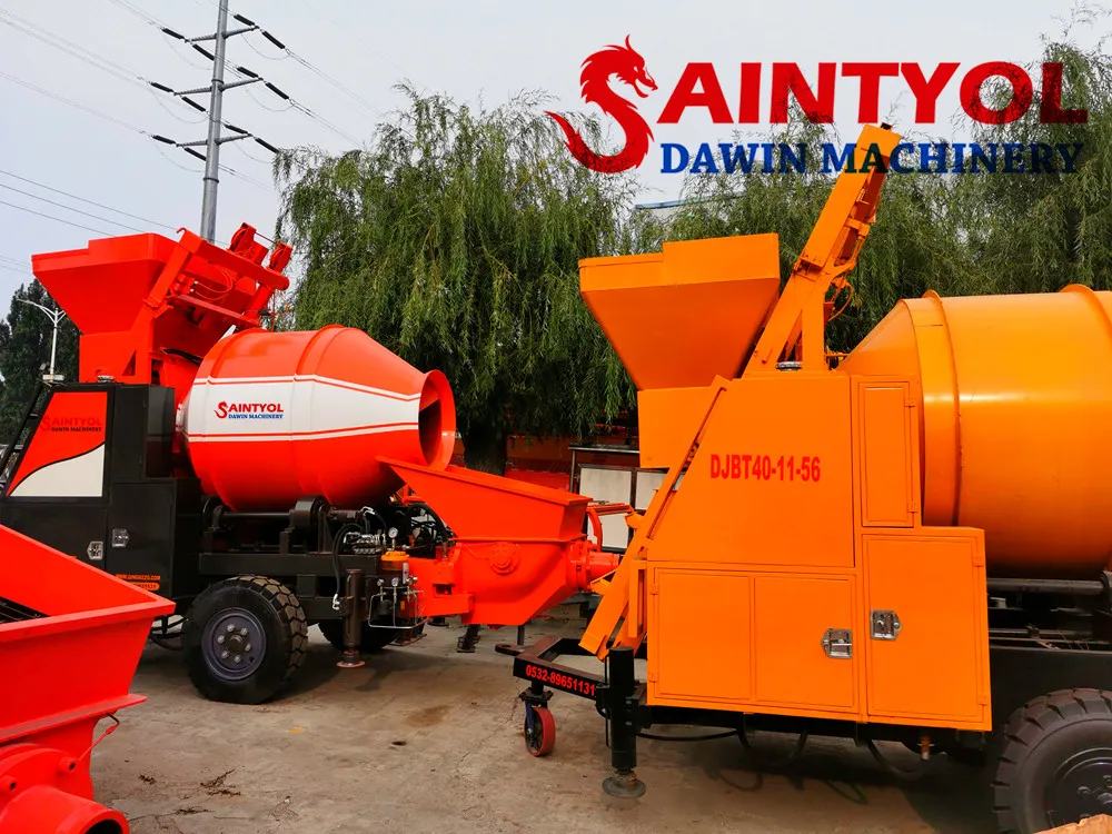 Lovol 1004 56kw Diesel Engine Concrete Mixing Pump Concrete Construction