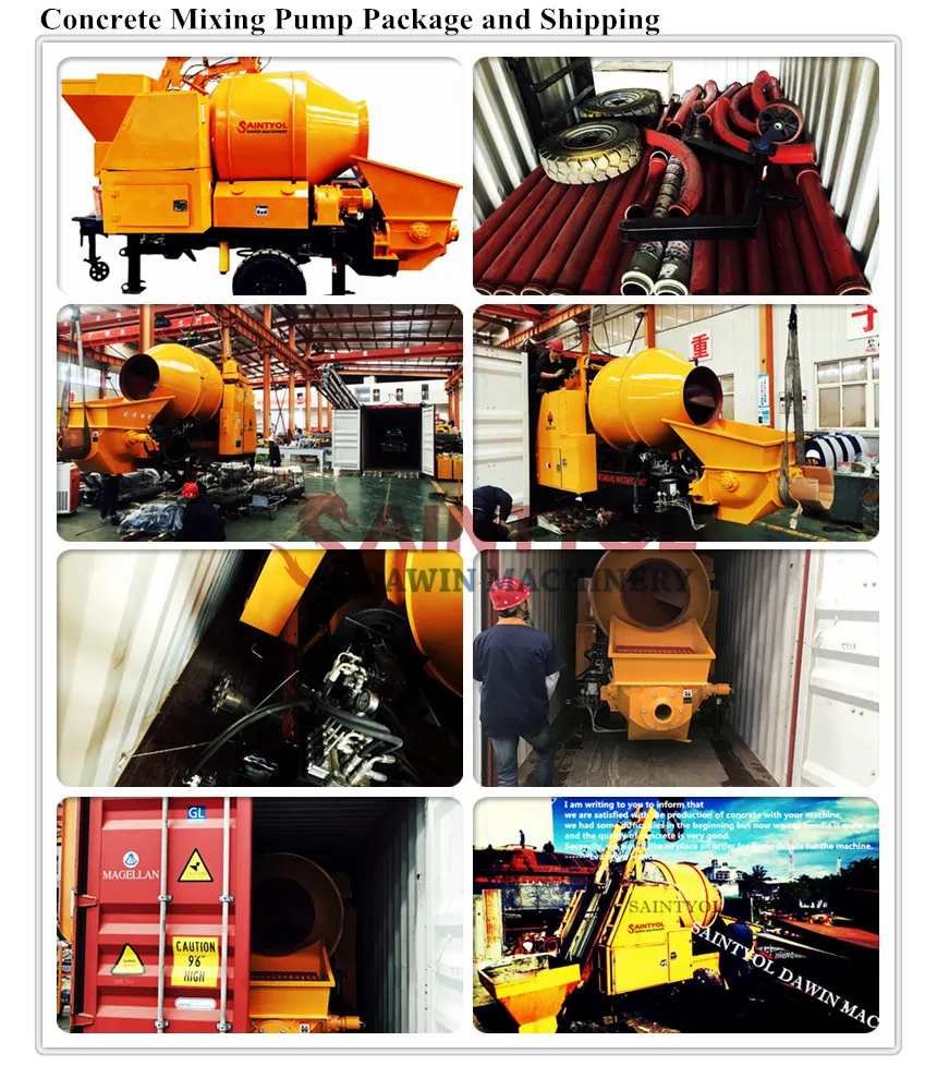 Made in China Ce Quality Concrete Mixing Pump Concrete Pump with Mixer on Sale
