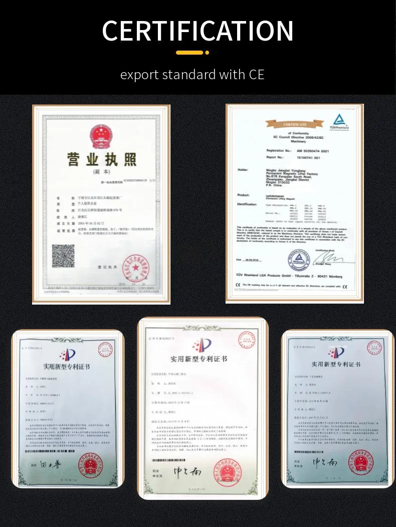 Manual Magnet Lifter Permanent Magnetic Lifter for Steel Plate with CE Certification