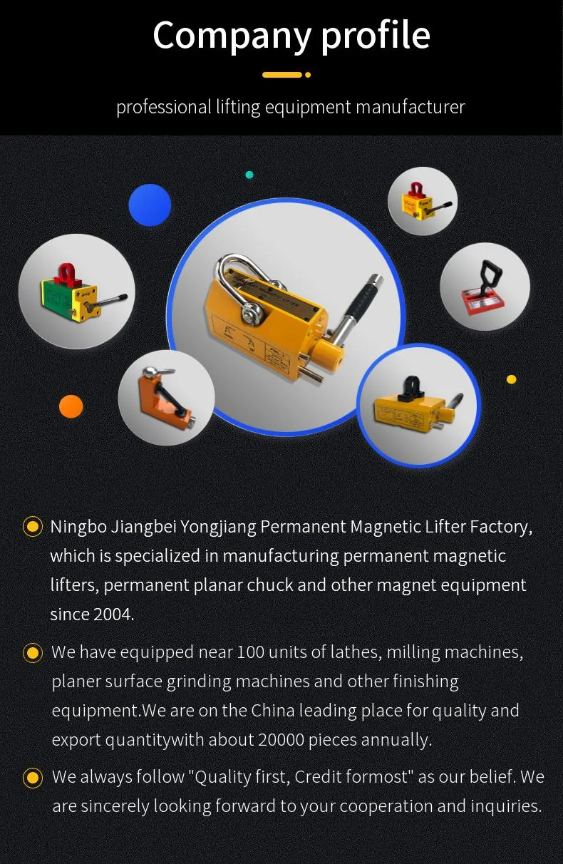 Manual Magnet Lifter Permanent Magnetic Lifter for Steel Plate with CE Certification