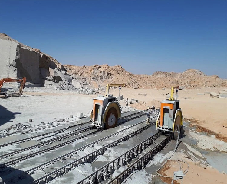 Marble Granite Block Double Saw Blade Cutter Machinery Quarry Stone Cutting Machine