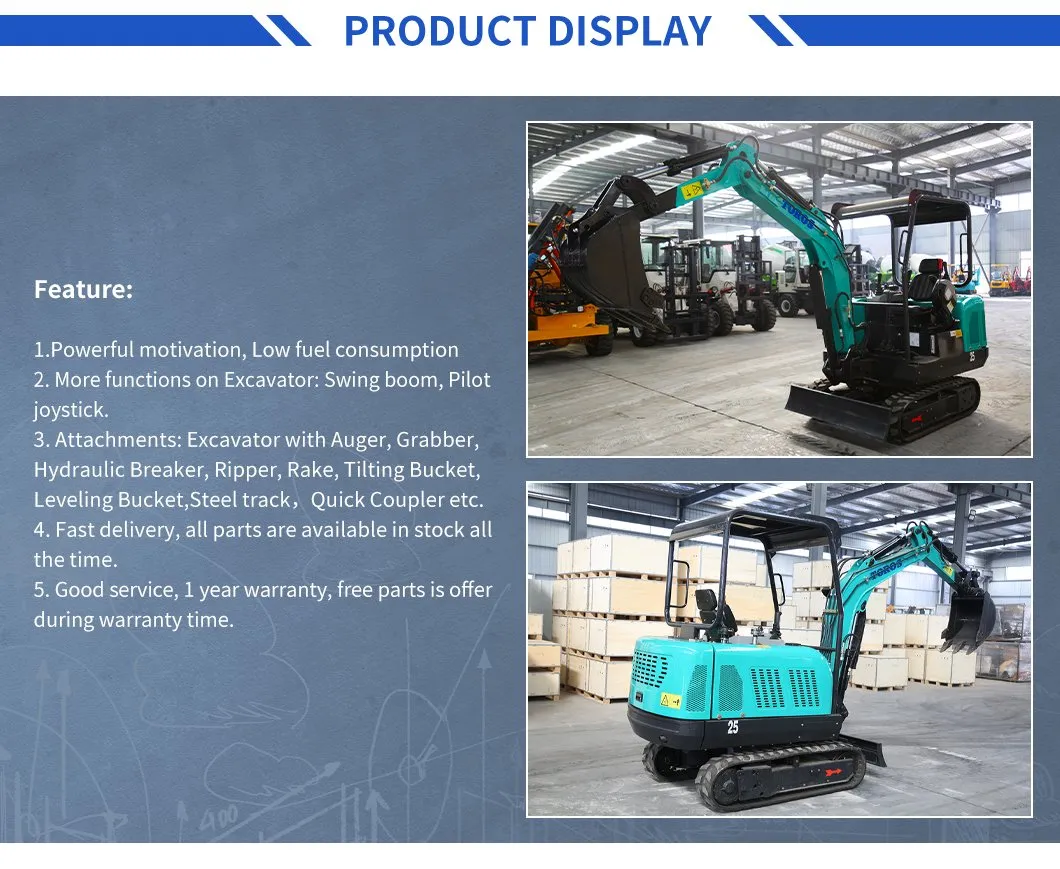 Mini Digger 2200kg Mini Crawler Excavator