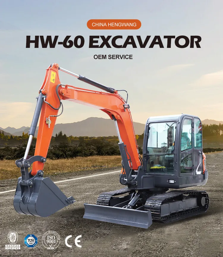 New Digger Machine Mini Excavator 6 Ton