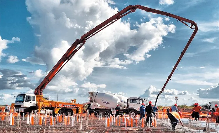 Official Manufacturer Hb39K 39m Truck Mounted Concrete Pump