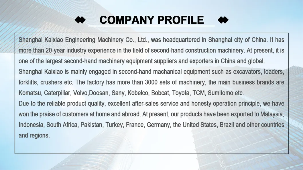 Original High Quality Kobelco/Caterpillar/Kubota/Komatsu 1 Ton Second-Hand Excavator