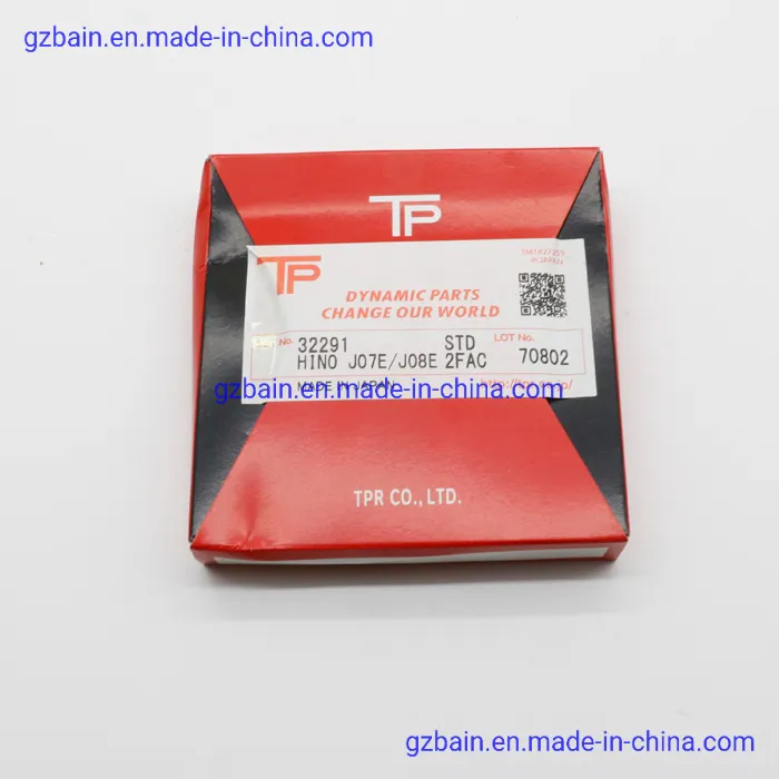 Original Piston Ring Set for Excavator J05e/J08e (Part number: 32291)