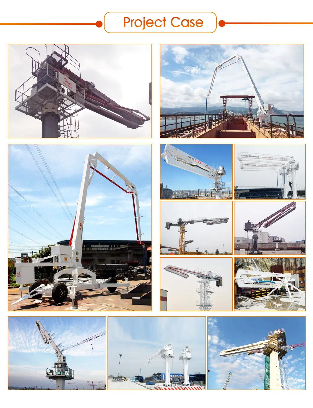 Placing Radius 28m Truemax Concrete Placing Boom