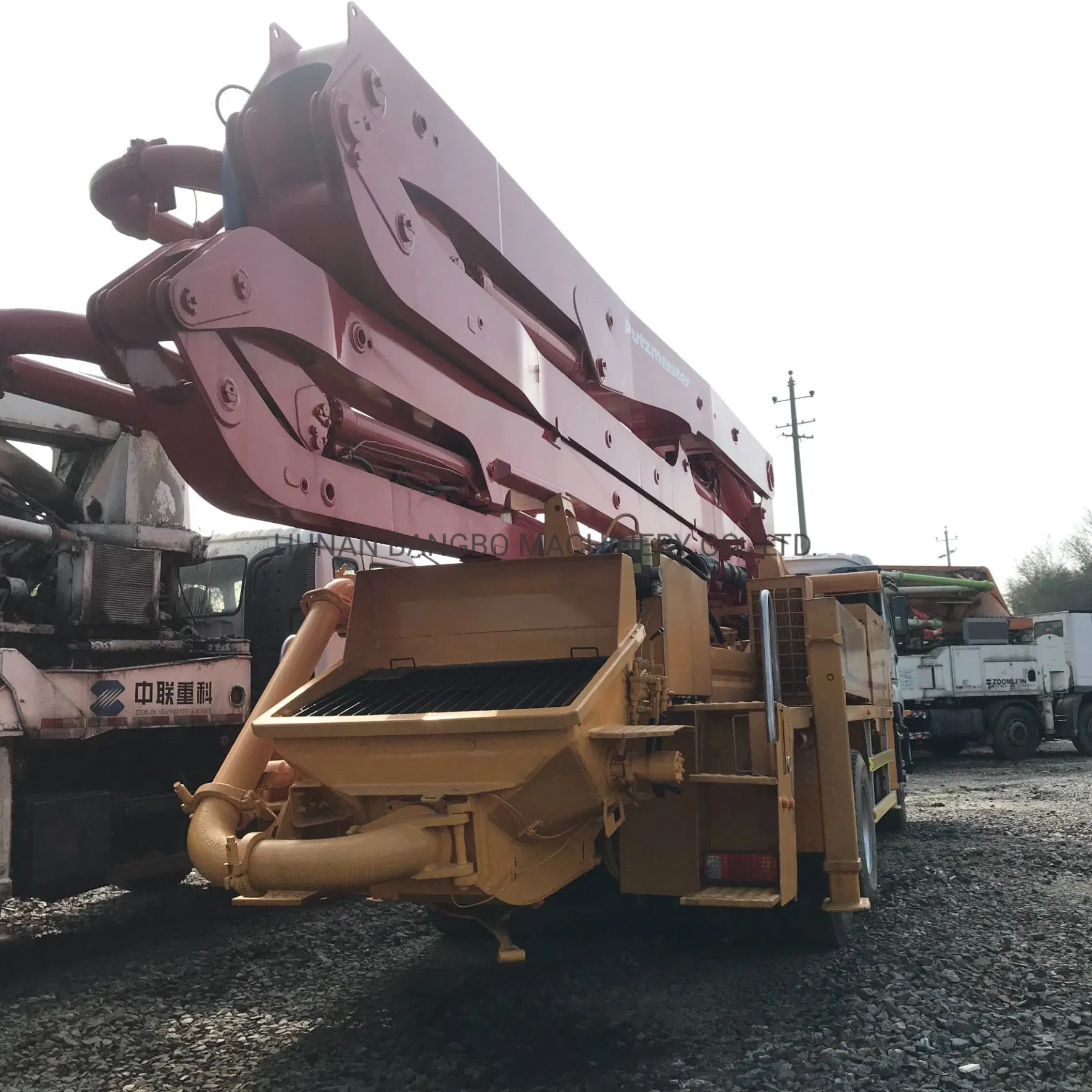 Putzmeister 38m Concrete Equipment Concrete Placing Boom Beton Pumper Used Concrete Pump Truck Machine