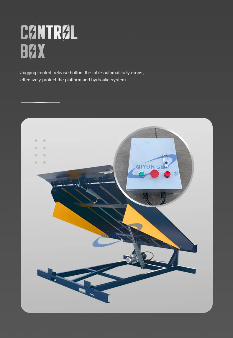 Qiyun CE ISO Stationary 6000kg 8000kg Loading and Loading Platform Logistics Use Dock Leveler with Good Quality