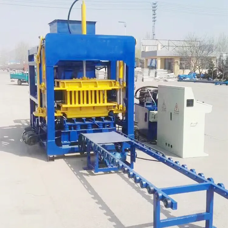 Qt4-15 Hollow Concrete Brick / Blocks Making Machine