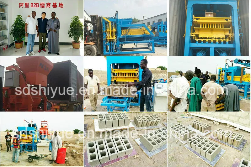 Qt4-15 Hollow Concrete Brick / Blocks Making Machine