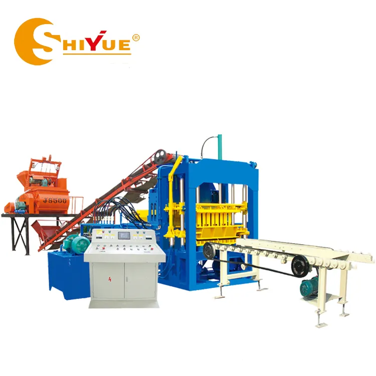 Qt4-15 Hydraulic Press Automatic Interlock Block Making Machine Factory