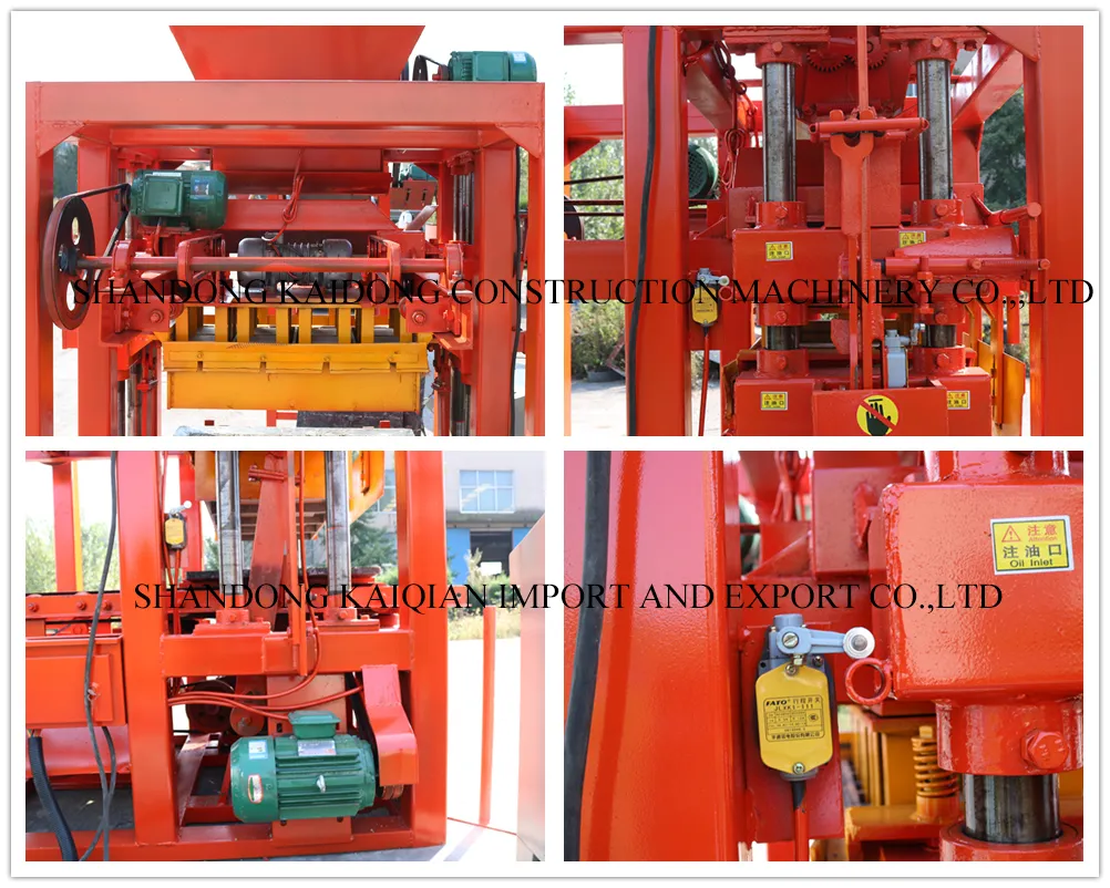 Qt4-26/Qtj4-25 Semi-Automatic Brick Making Machine Cement Block Making Machines Price in Zimbabwe Angola Congo