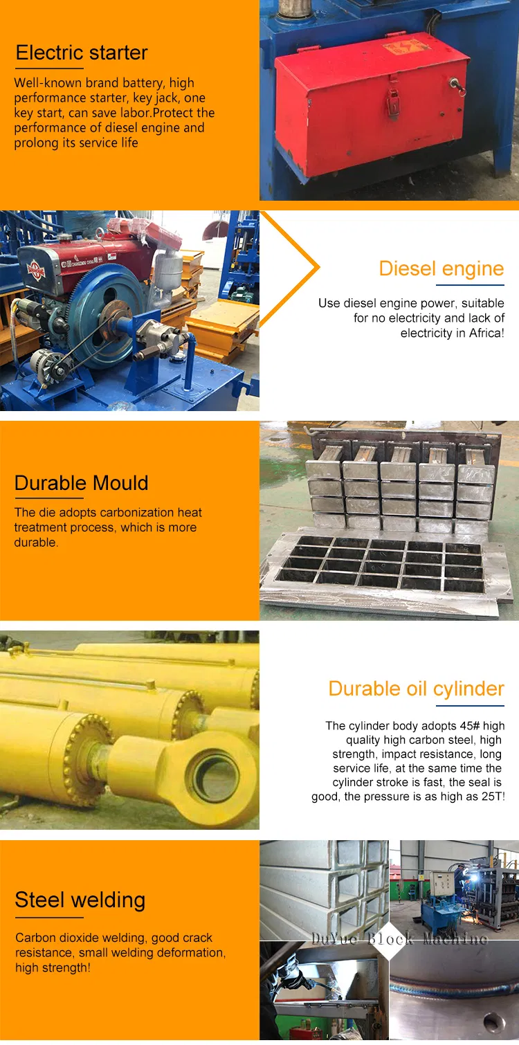 Qt4-30 Diesel Enginee/Electric Version Brick Making Machinery Paver Block Machine