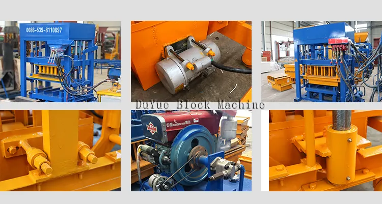 Qt4-30 Diesel Enginee/Electric Version Brick Making Machinery Paver Block Machine