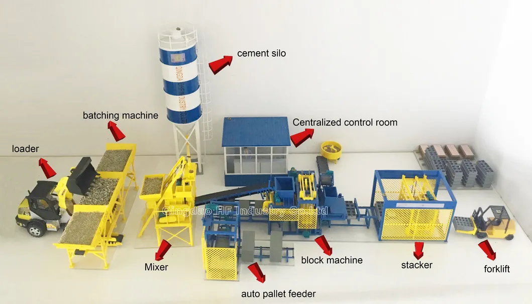 Qt6-15 Block Making Machine for Sale Cement Lego Bricks Hydraulic Linea Factory