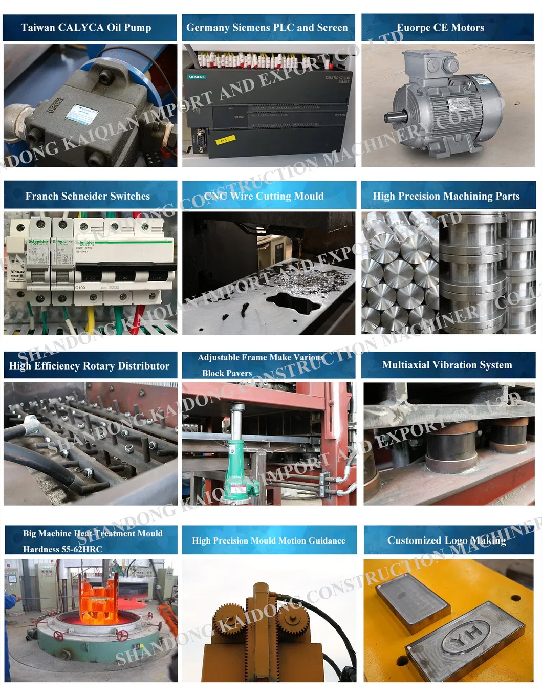 Qty 4-15 Automatic and Hydraulic Concrete Block Machine/Cement Brick Machine/Hollow Brick Machine/Interlock Block Machine