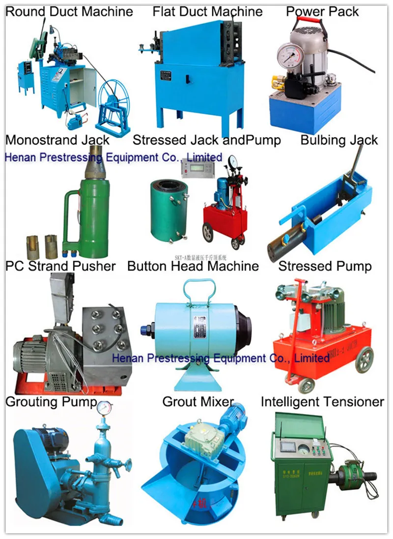 Qyc270 Hydraulic Monostrand Pretension Jack