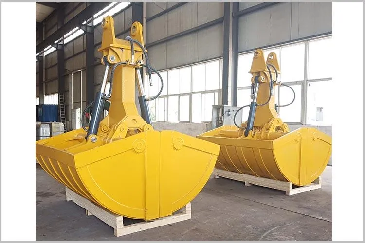 Radio Remote Control Clamshell Electro-Hydraulic Grab Bucket for Scrap Loading