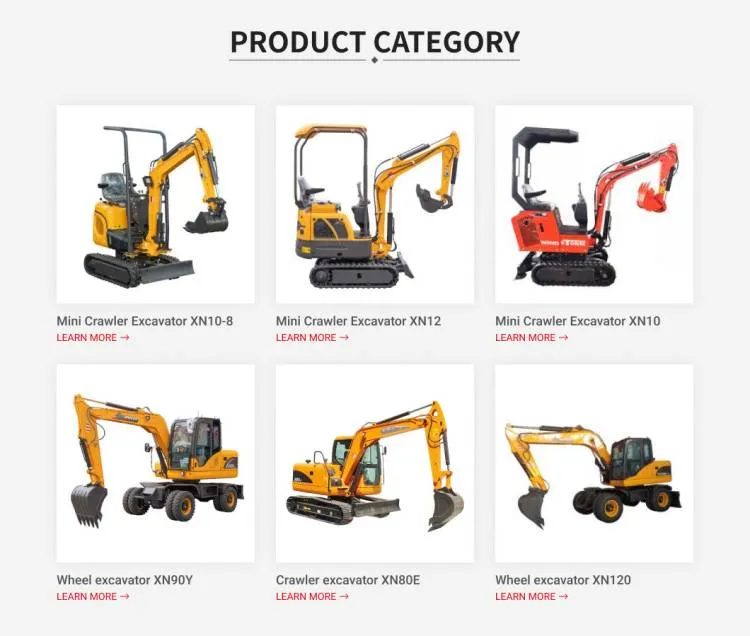 Rhinoceros 0.8t 1.2t 1.5t 1.8t Crawler Cheap Excavator for Sale
