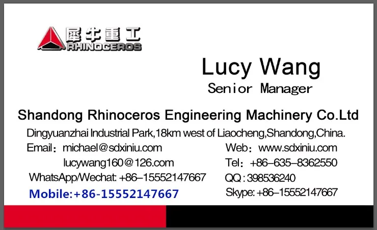Rhinoceros Xn12 1.2ton Mini Excavator with Japan Engine Three Cylinders
