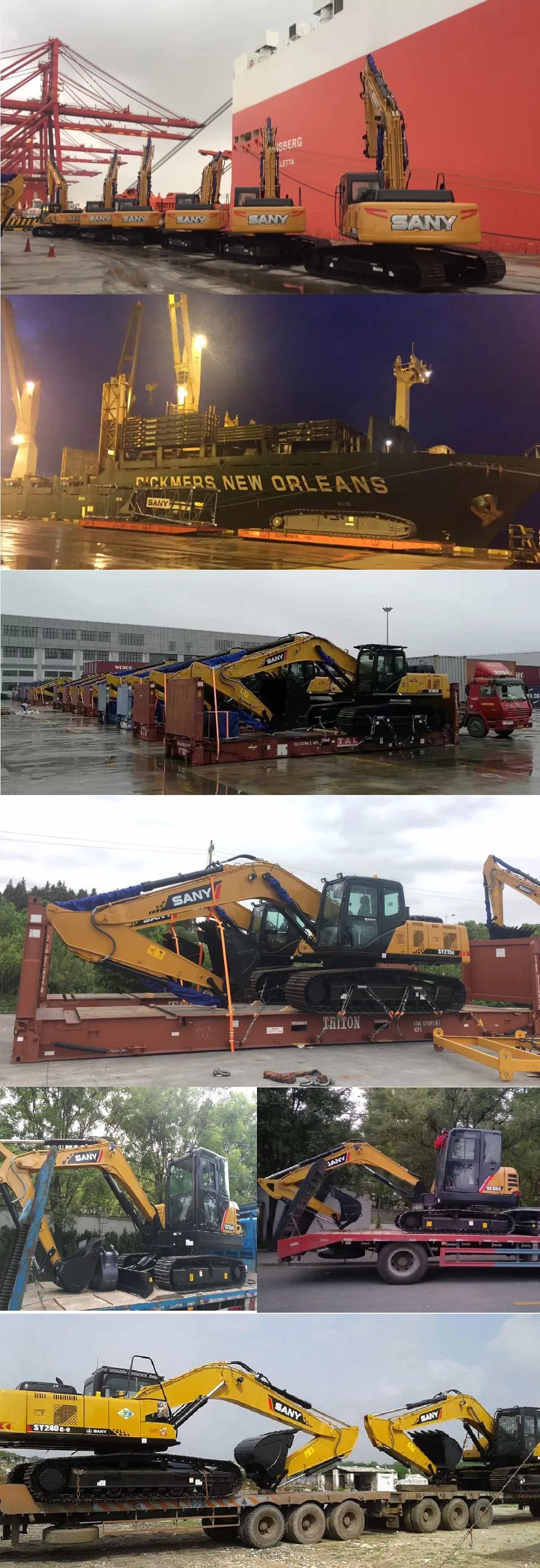 Sany Large Excavator Sy750h for Copper Mine in Iran