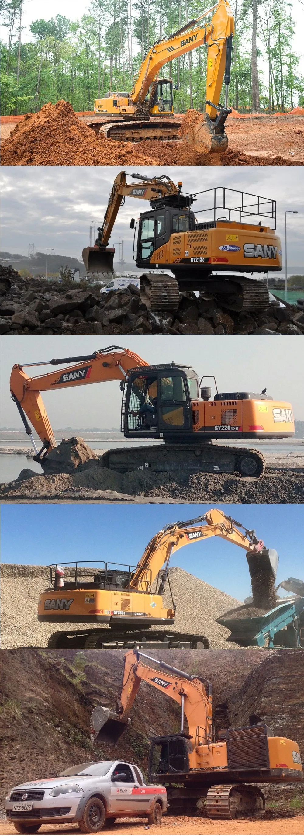 SANY SY465H 45 Ton Large Excavator Earth Digging Machinery for Sale