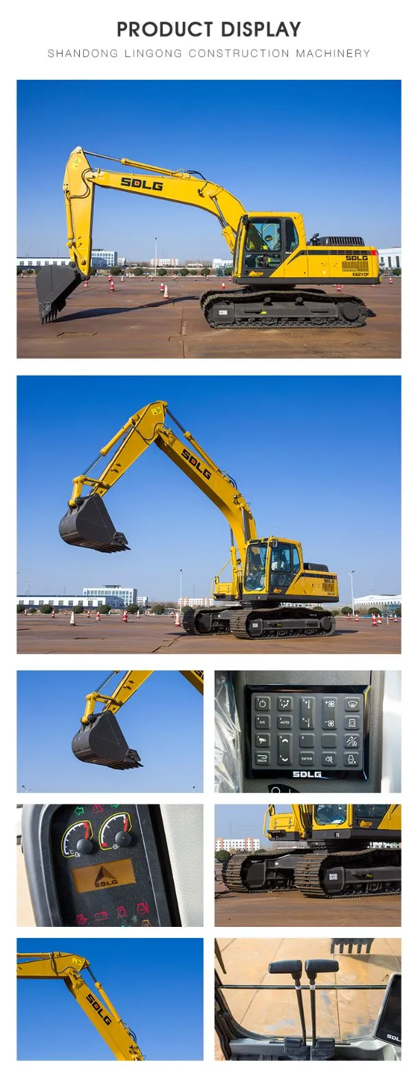 Sdlg 21t-E6210f Mini Optimized and Matched Power Excavator with High-Strength Chassis