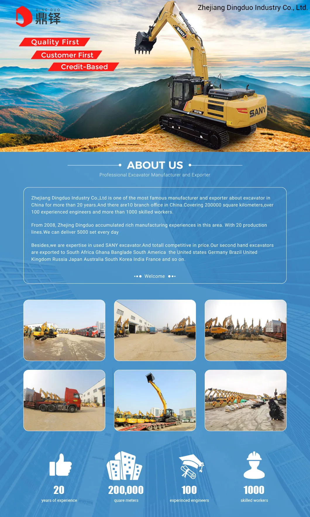 Second Hand 99% New The Highest Breakout Force 5.2 Tons High Operating Efficiency Hydraulic Rock Breaker Excavator Sy55c From China