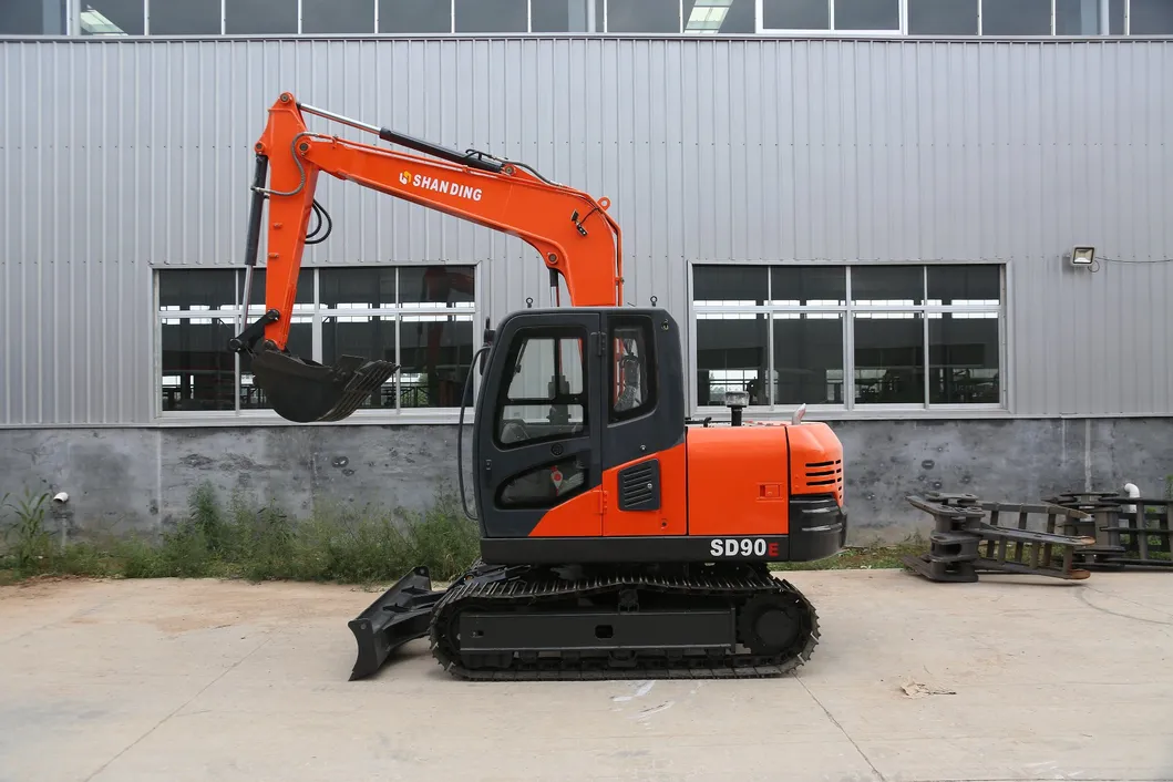Shanding Mini Crawler Excavator SD90e Rotary Motor Eaton