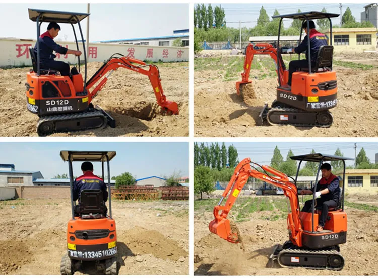 Shanding Mini Crawler Excavator SD90e Rotary Motor Eaton