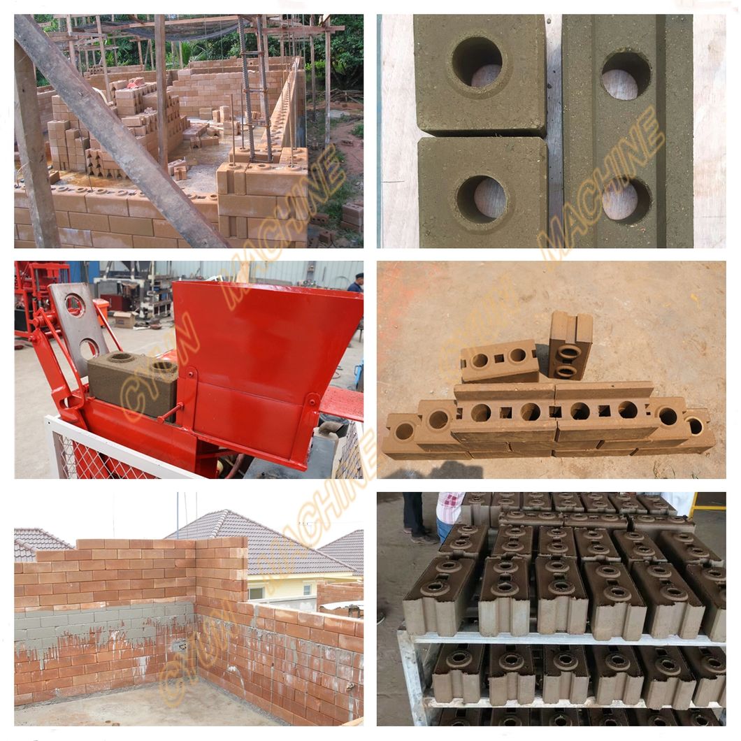 Small Profitable Machine 2-25 Small Adobe Clay Brick Making Machine