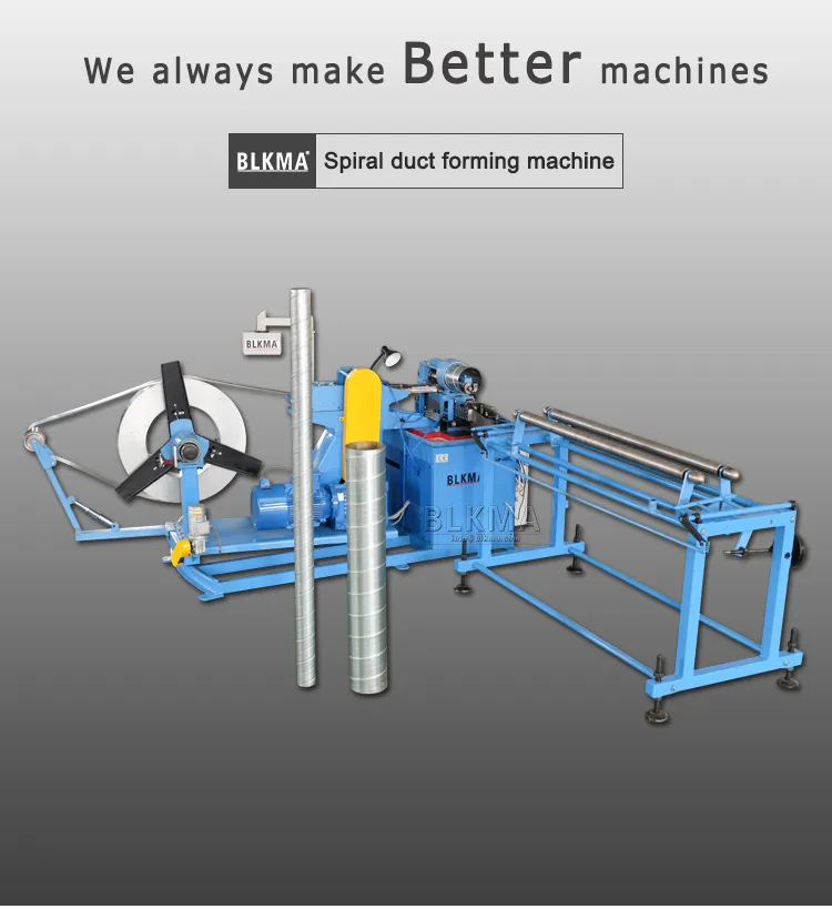 Spiro Duct Manufacture Auto Line, Sprial HVAC Air Round Ductproduction Line