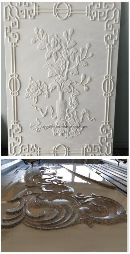 Two Heads Stone Carving Machine