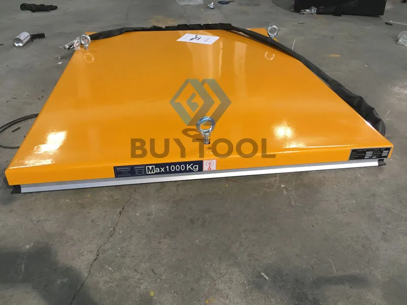 Warehouse 1500kg Low Profile Electric Hydraulic Scissor Lift Table