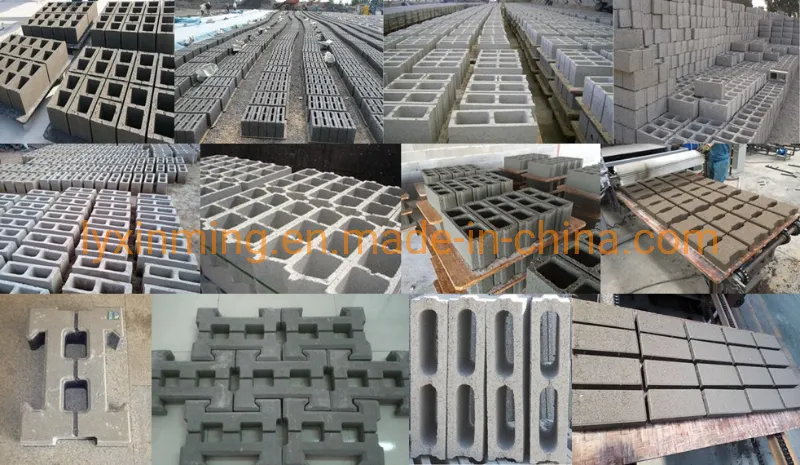 Wide Used Qt4-15 Brick Block Machine with Concrete Mixer Block Making
