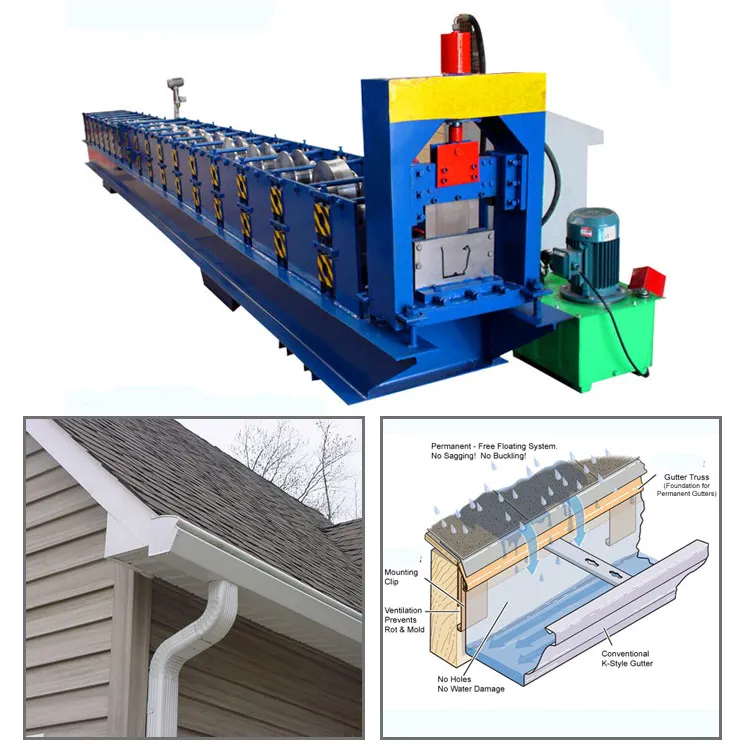 Xn Rain Gutter Machine Half Round Pipe Roll Forming Machine